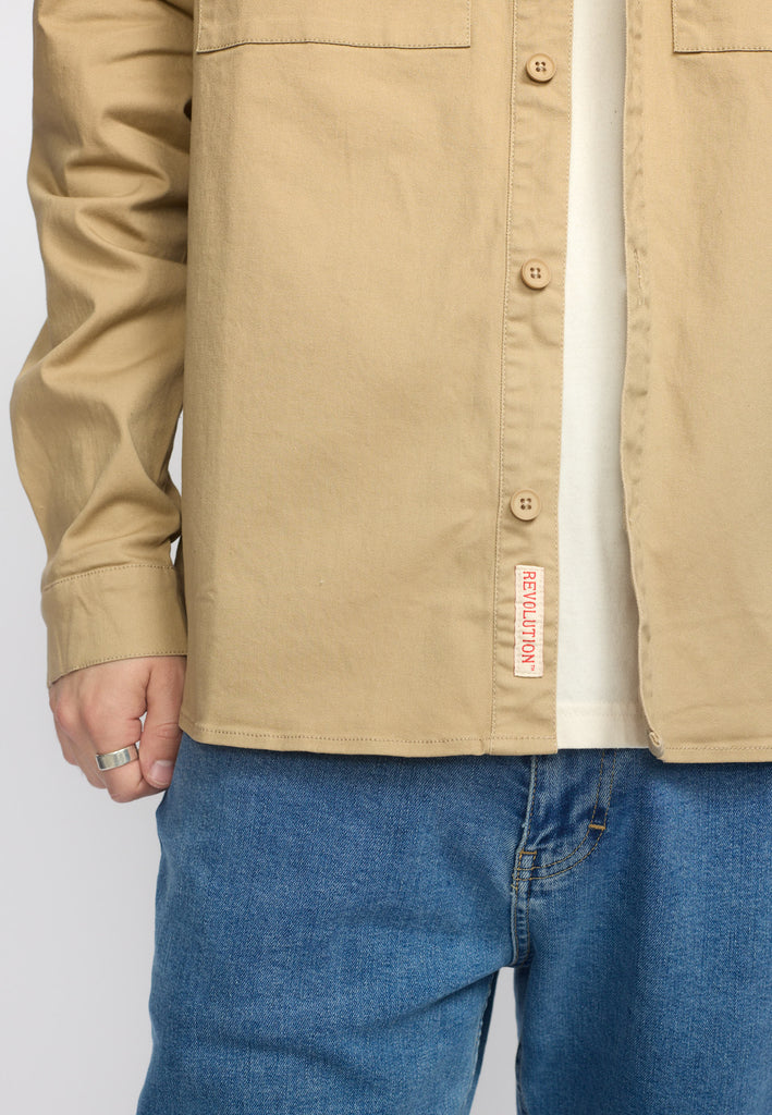 Revolution Utility Shirt Long-sleeve Shirts Khaki