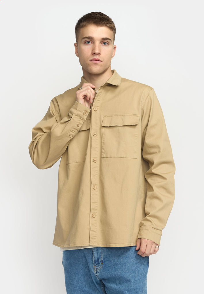 Revolution Utility Shirt Long-sleeve Shirts Khaki