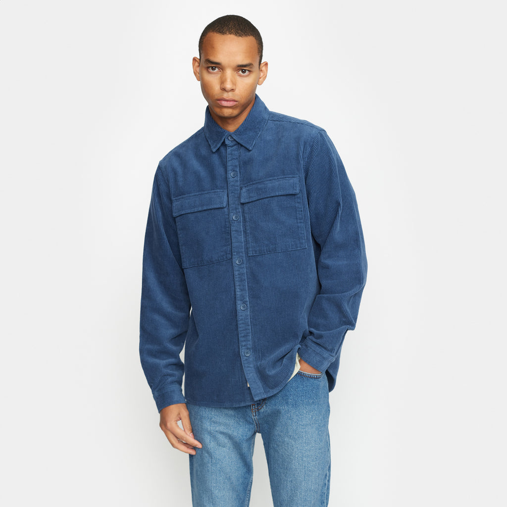 Revolution Utility Shirt Overshirts Blue