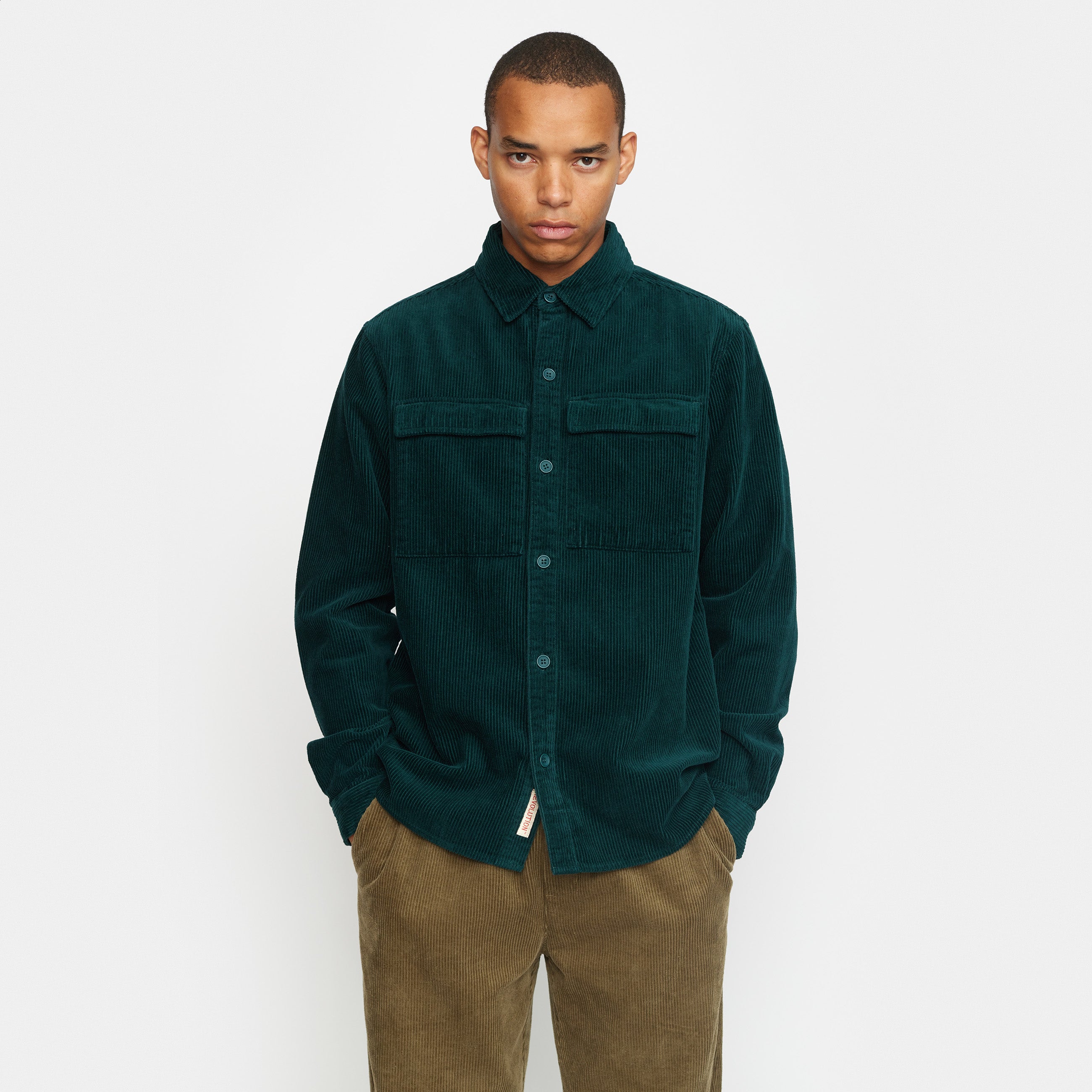 Revolution Utility Shirt Overshirts Darkgreen