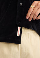 Revolution Velour Short-sleeved Cuban Shirt Short-sleeve shirts Darkpetrol