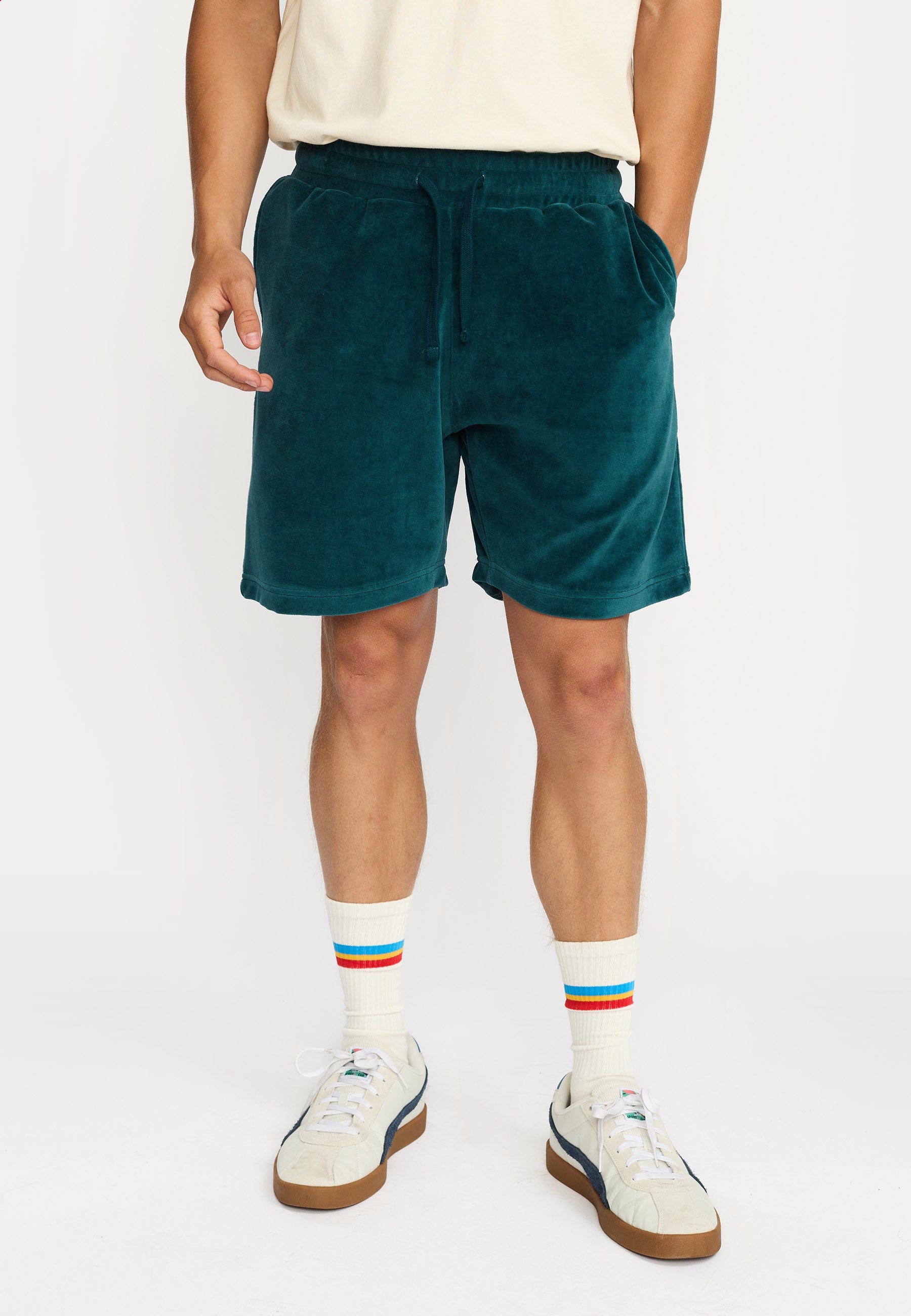 Velour Shorts / 4081 - Darkpetrol – Revolution.eu