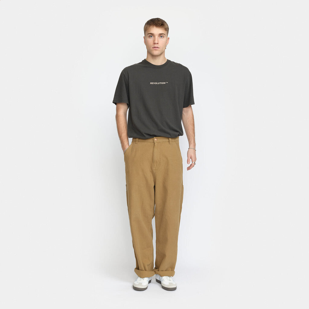 Revolution Wide Worker Trousers Trousers Darkkhaki