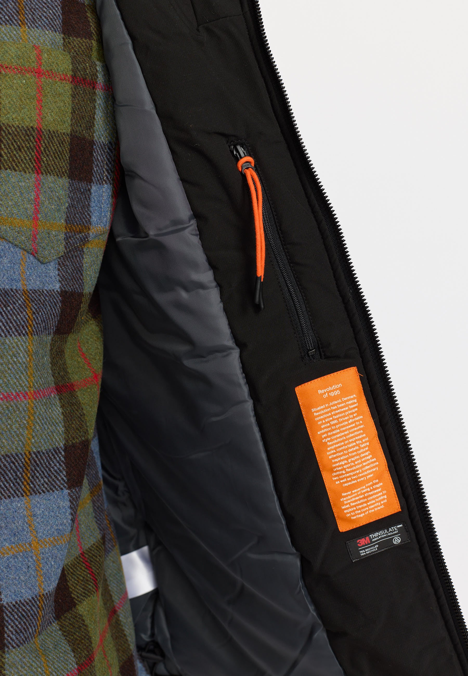 Revolution Winter Tech Jacket Winter Outerwear Black