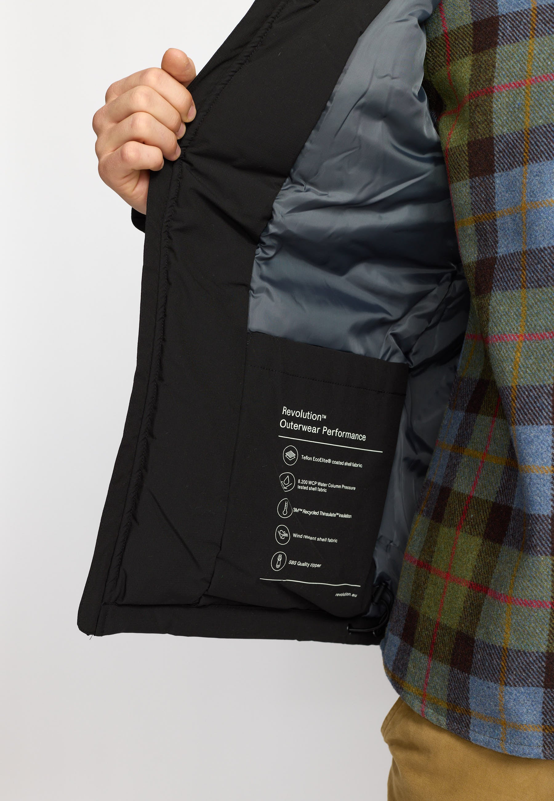 Revolution Winter Tech Jacket Winter Outerwear Black