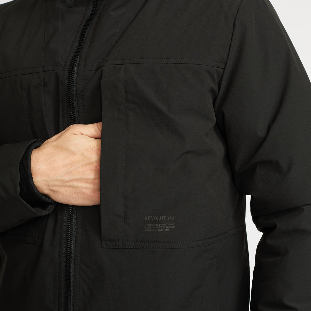 Revolution Winter Tech Jacket Winter Outerwear Black