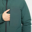 Revolution Winter Tech Jacket Winter Outerwear Darkgreen