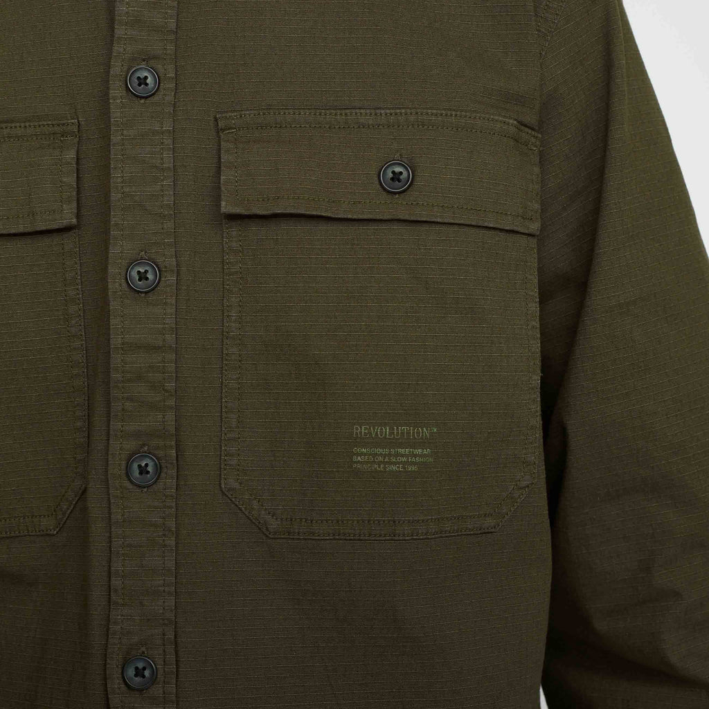 Revolution Worker Overshirt Overshirts Army