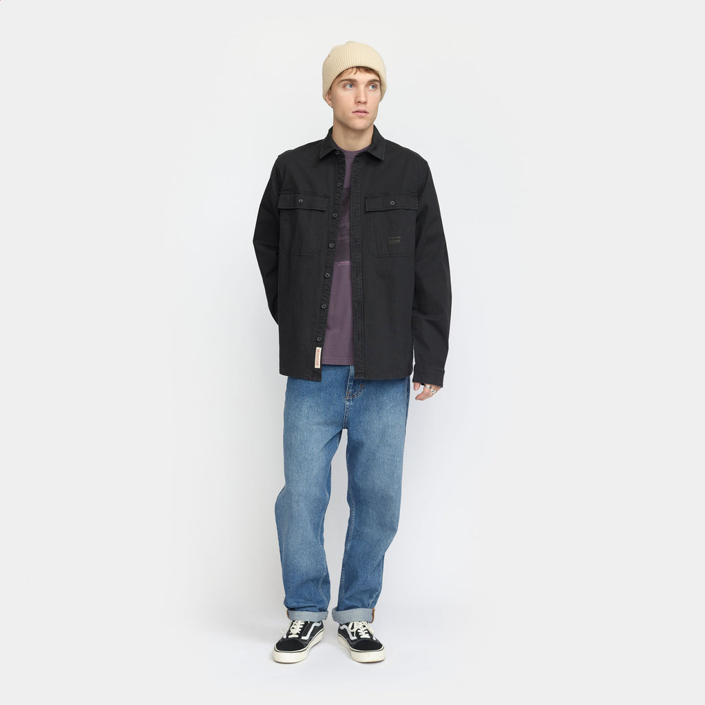 Revolution Worker Overshirt Overshirts Black