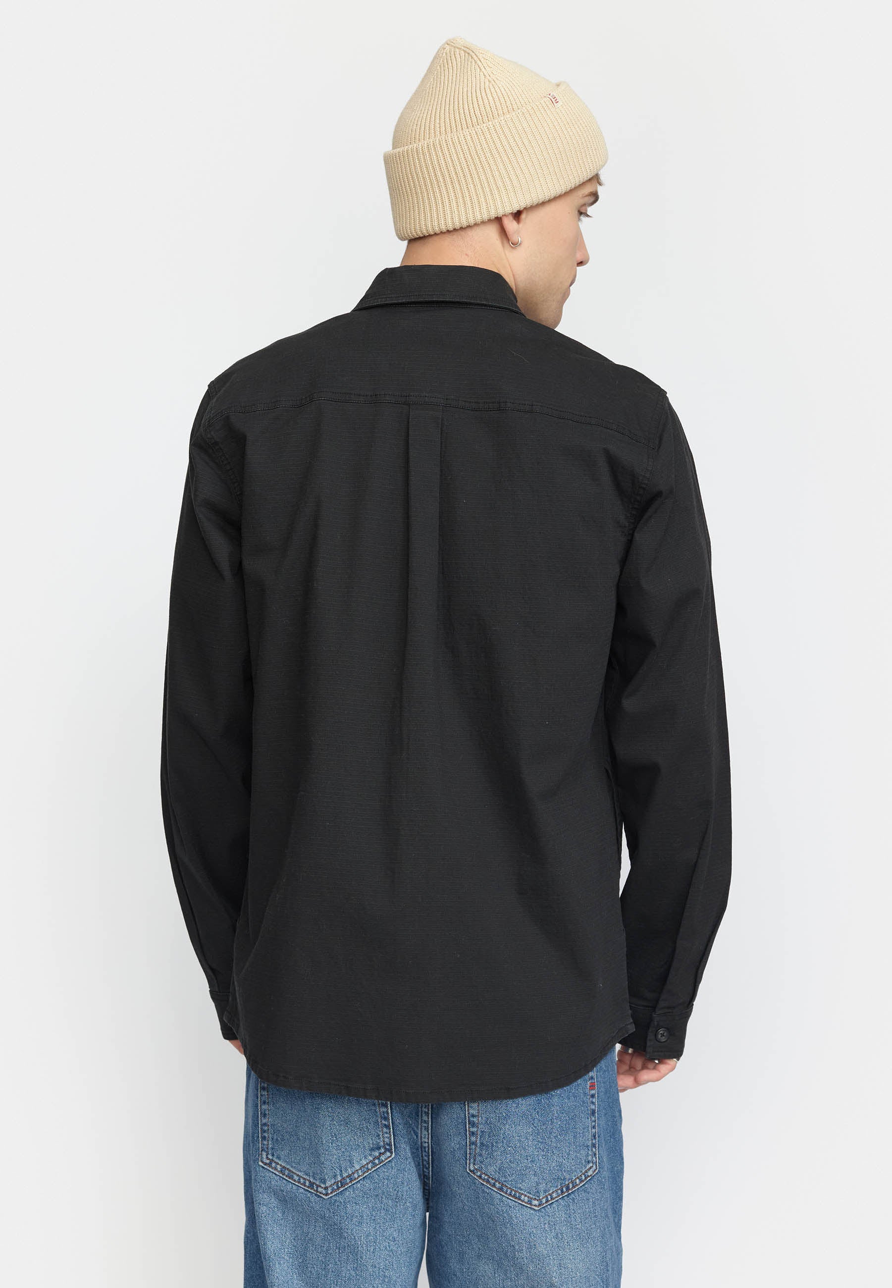 Revolution Worker Overshirt Overshirts Black