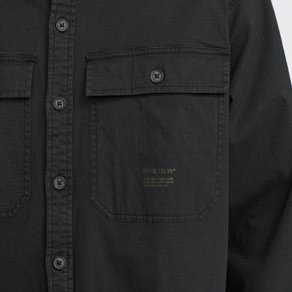 Revolution Worker Overshirt Overshirts Black