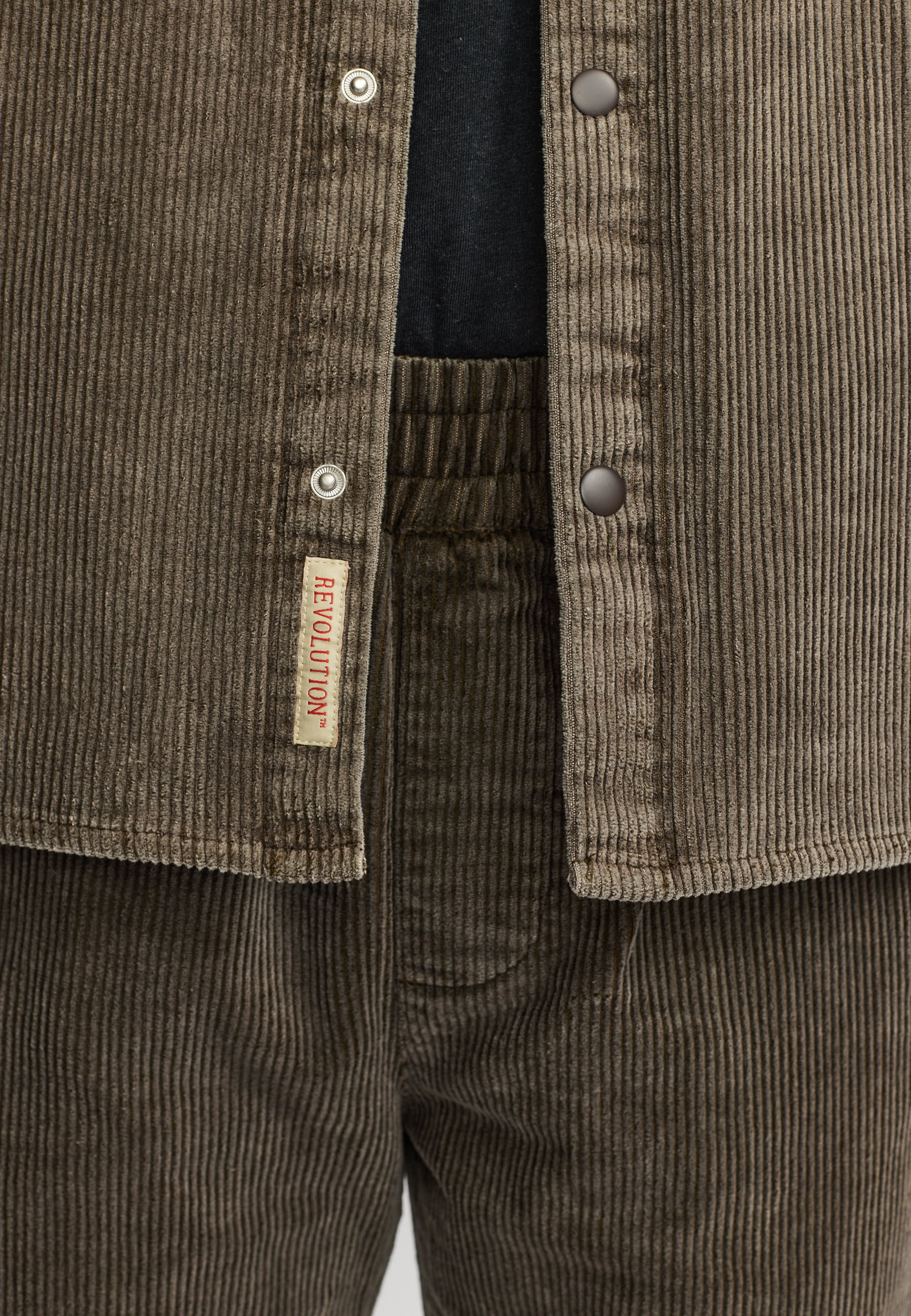 Revolution Worker Overshirt Overshirts Brown