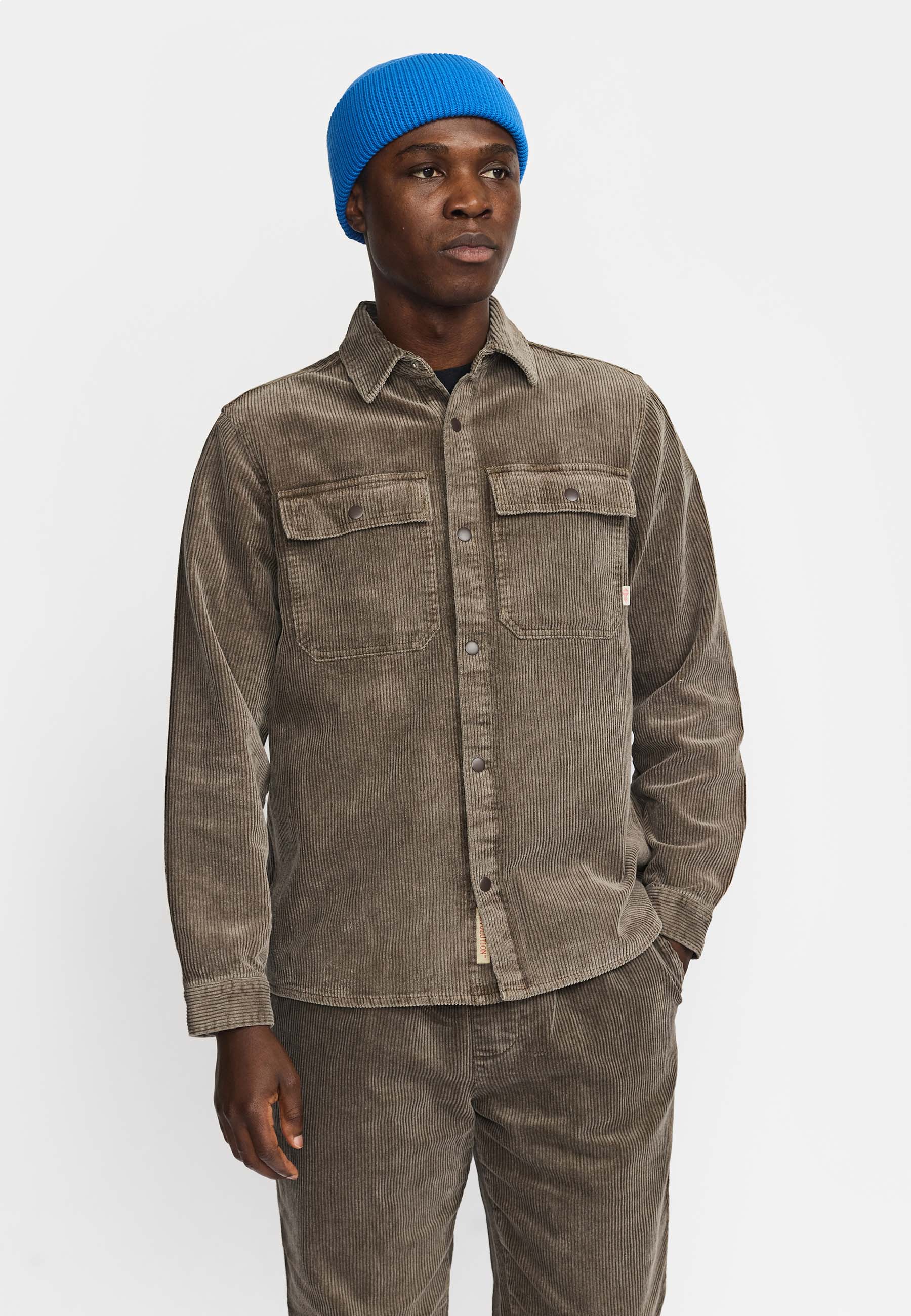 Revolution Worker Overshirt Overshirts Brown