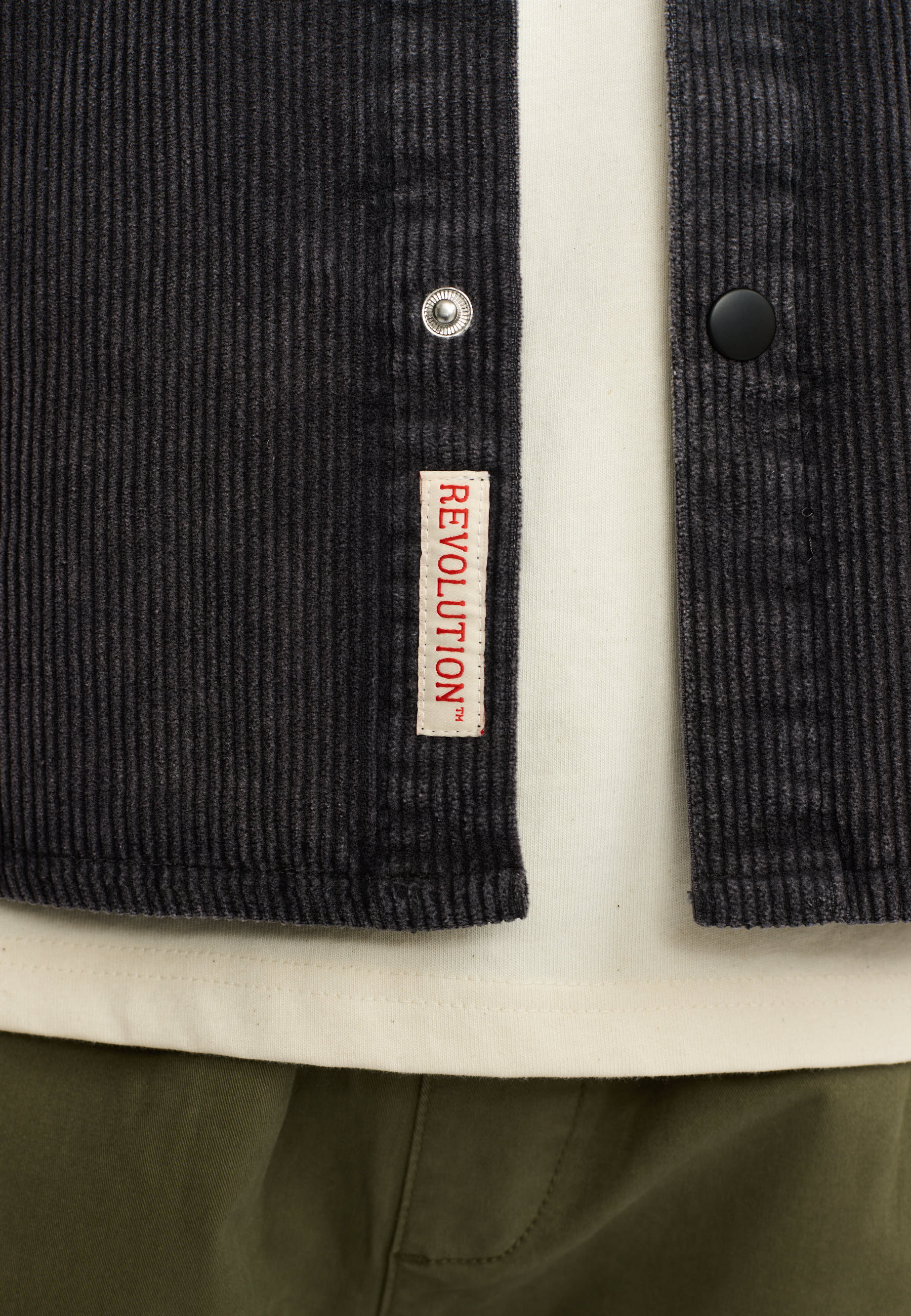 Revolution Worker Overshirt Overshirts Darkgrey