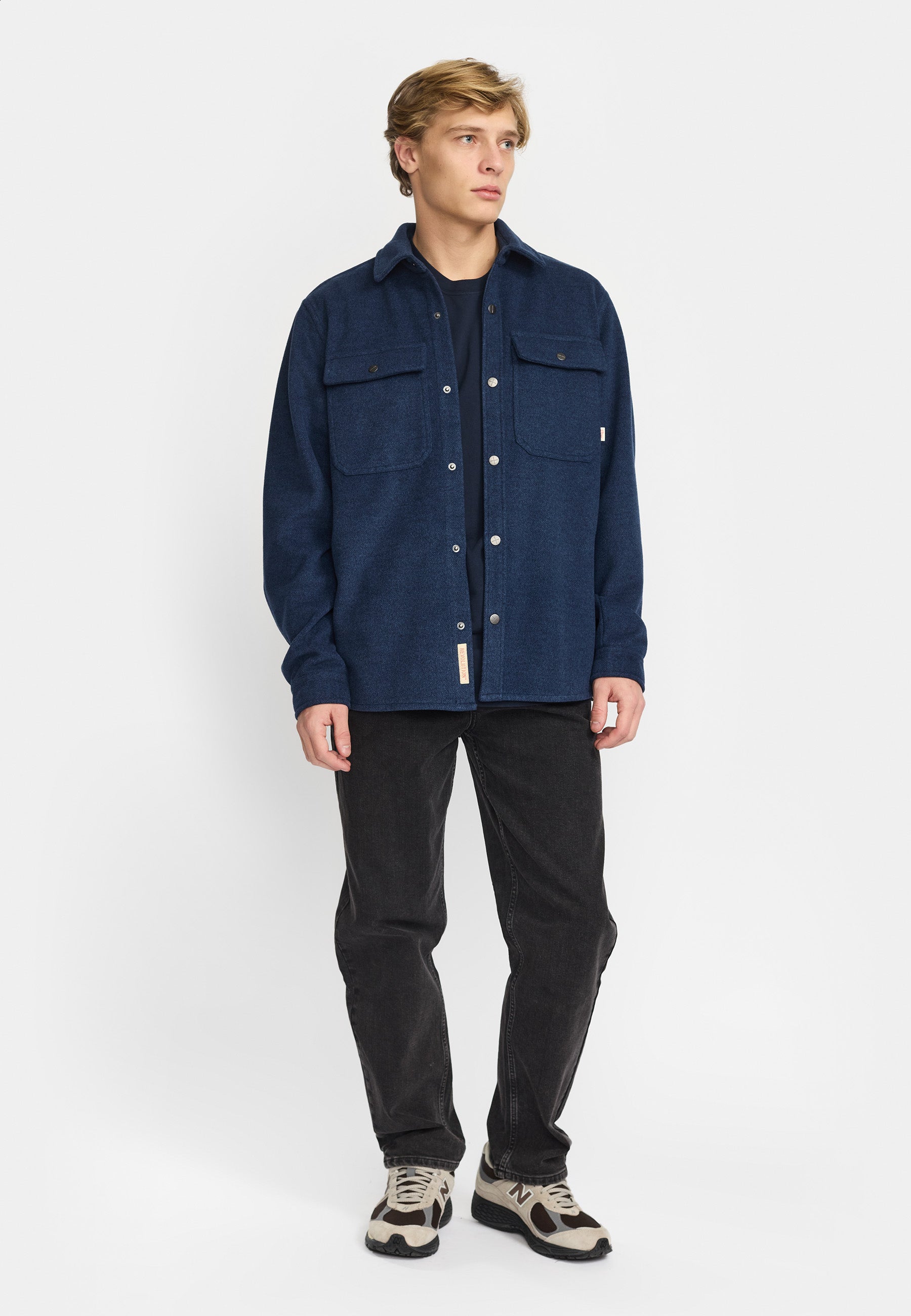 Revolution Worker Overshirt Overshirts Blue