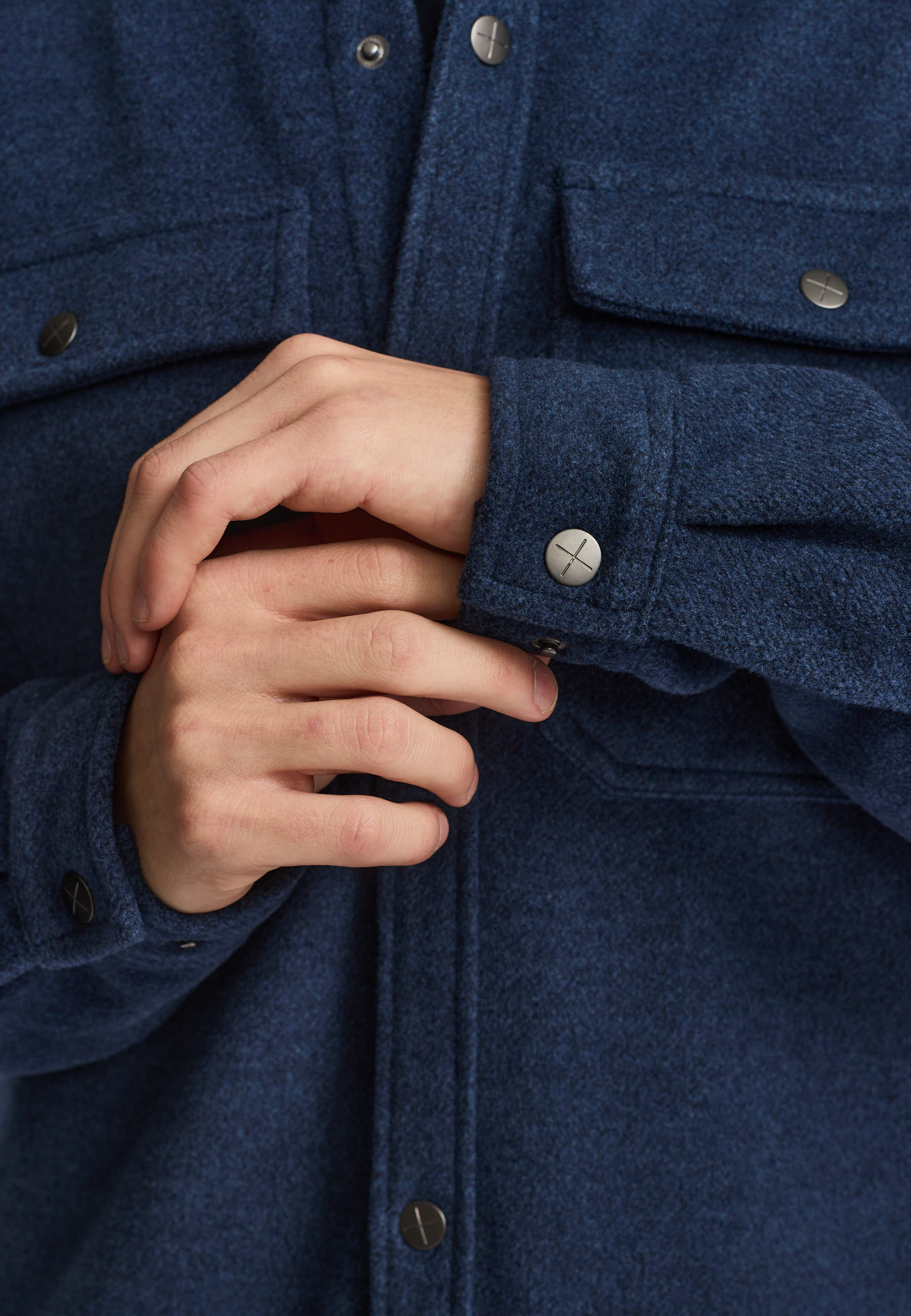 Revolution Worker Overshirt Overshirts Blue