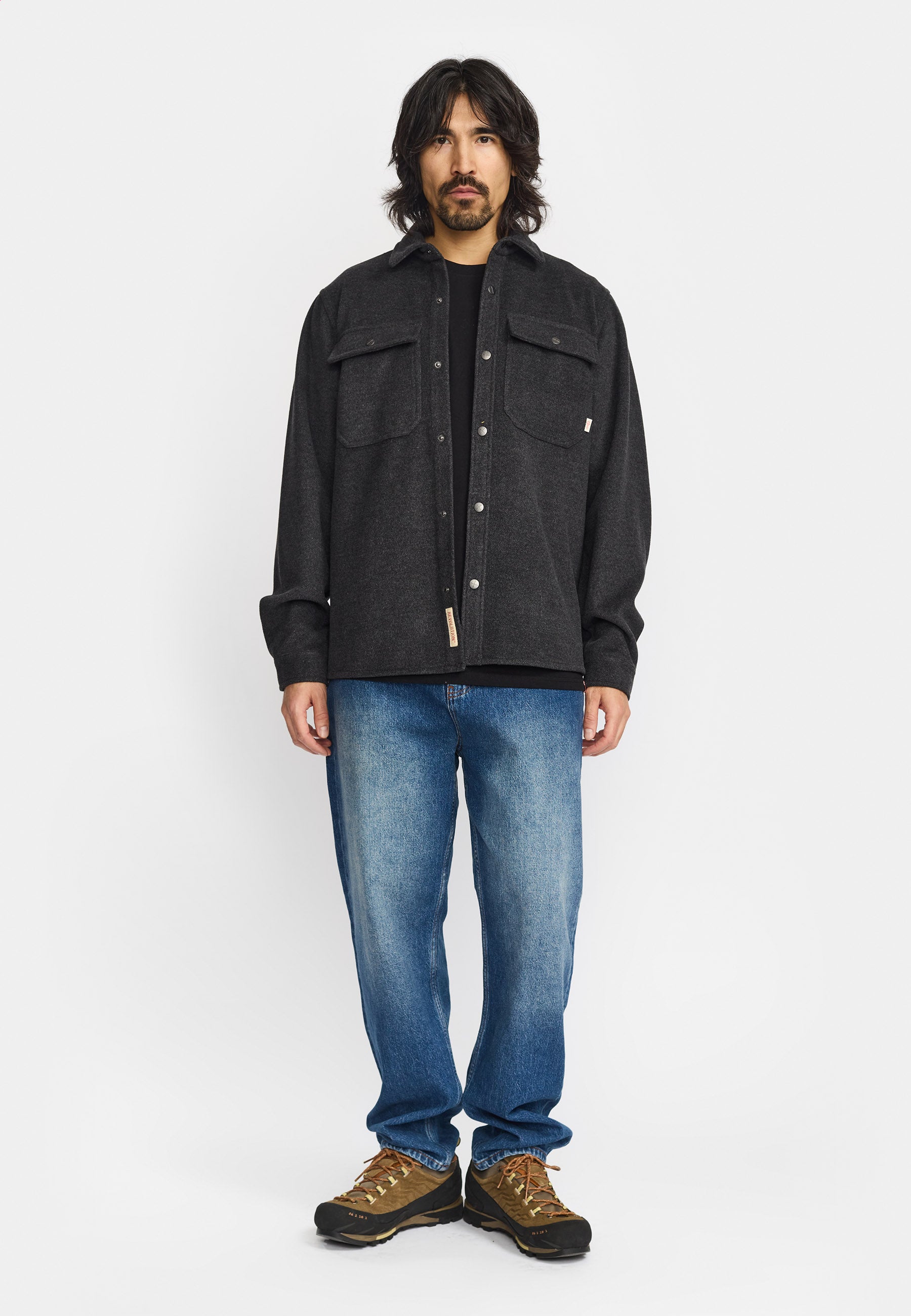 Revolution Worker Overshirt Overshirts Darkgrey