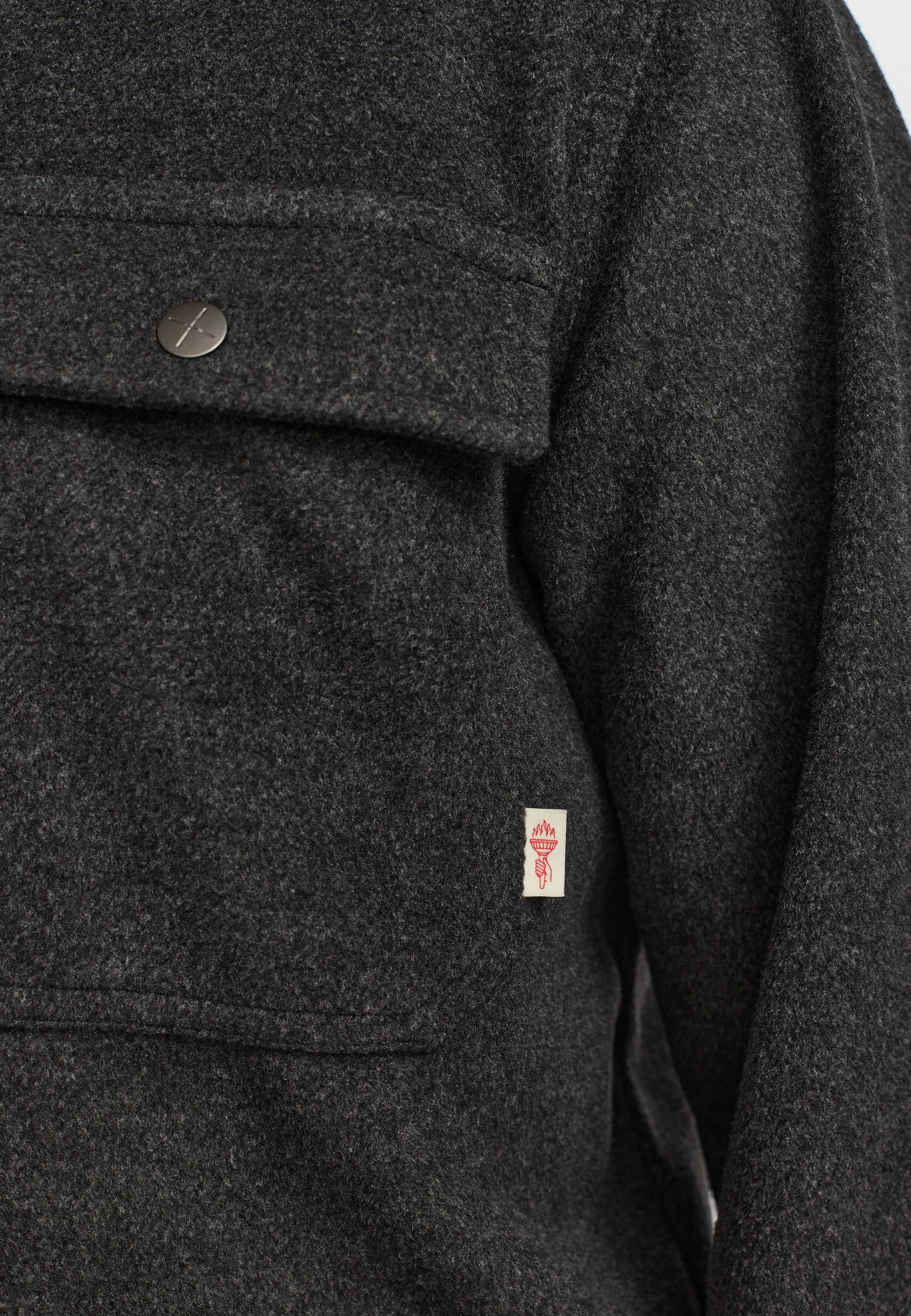 Revolution Worker Overshirt Overshirts Darkgrey