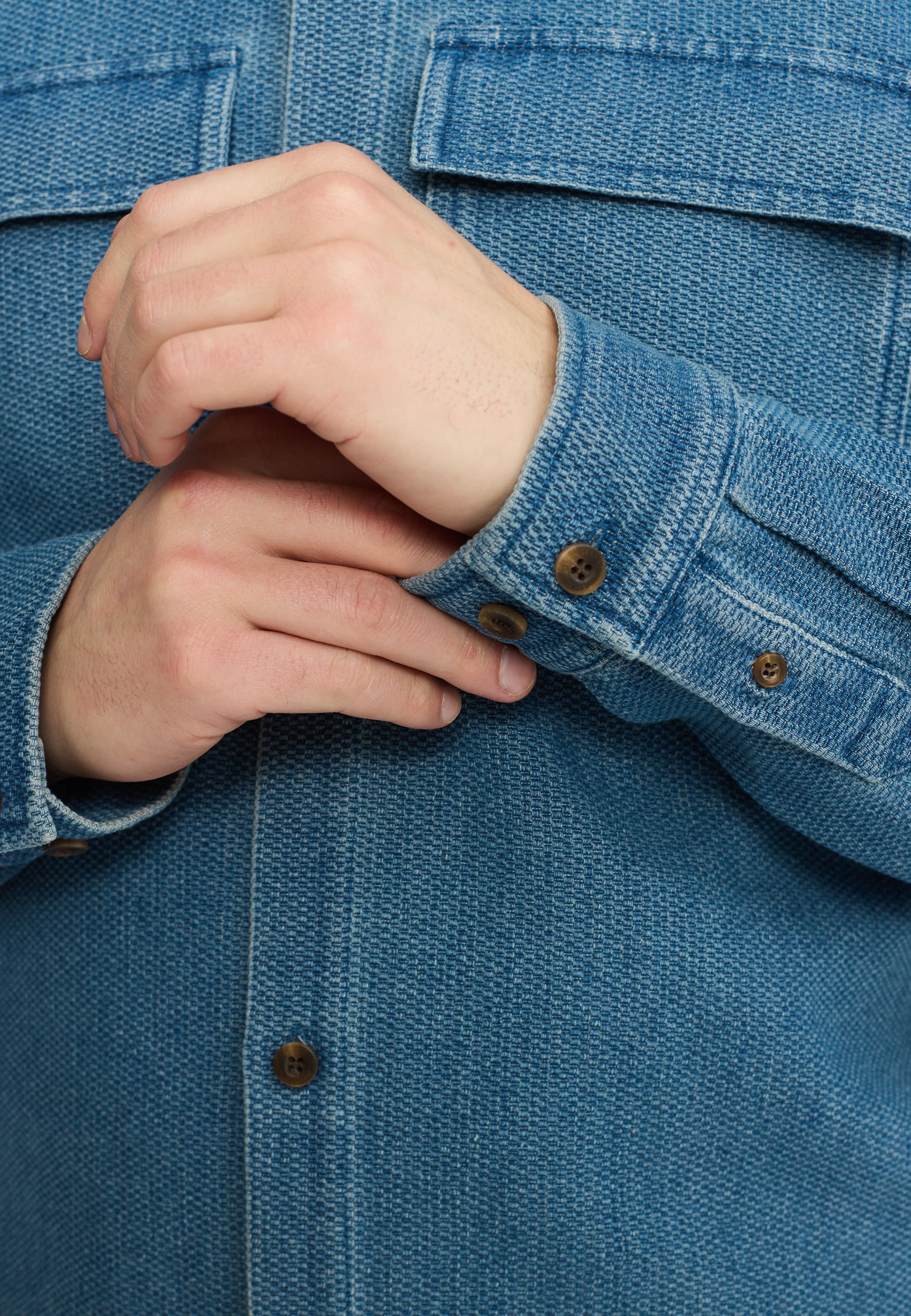 Revolution Worker Shirt Long-sleeve Shirts Blue