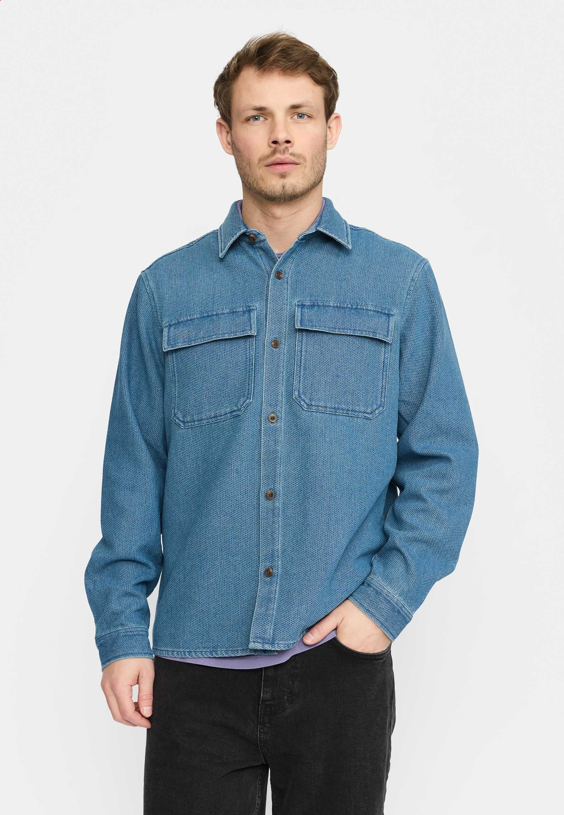 Revolution Worker Shirt Long-sleeve Shirts Blue