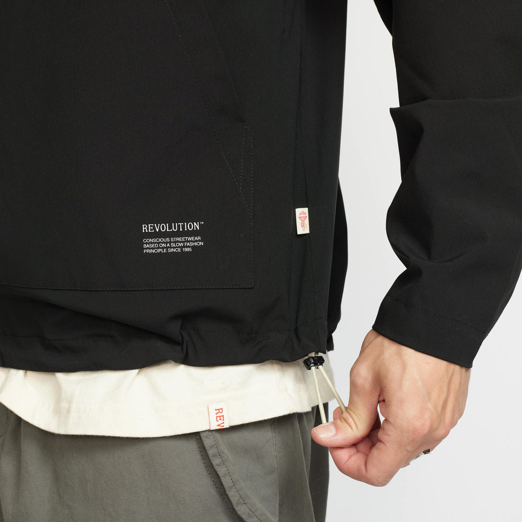 Revolution Zip Anorak Lightweight Outerwear Black