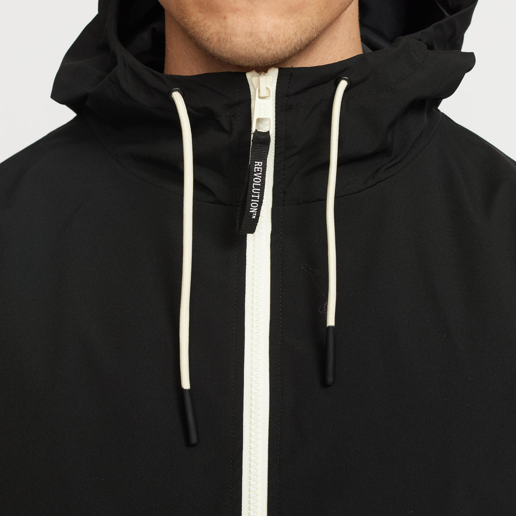 Revolution Zip Anorak Lightweight Outerwear Black