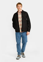 Revolution Zipped Denim Worker Shirt Long-sleeve Shirts Black