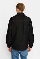 Revolution Zipped Denim Worker Shirt Long-sleeve Shirts Black