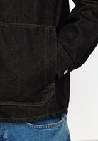 Revolution Zipped Denim Worker Shirt Long-sleeve Shirts Black