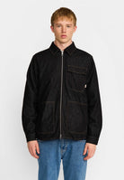 Revolution Zipped Denim Worker Shirt Long-sleeve Shirts Black