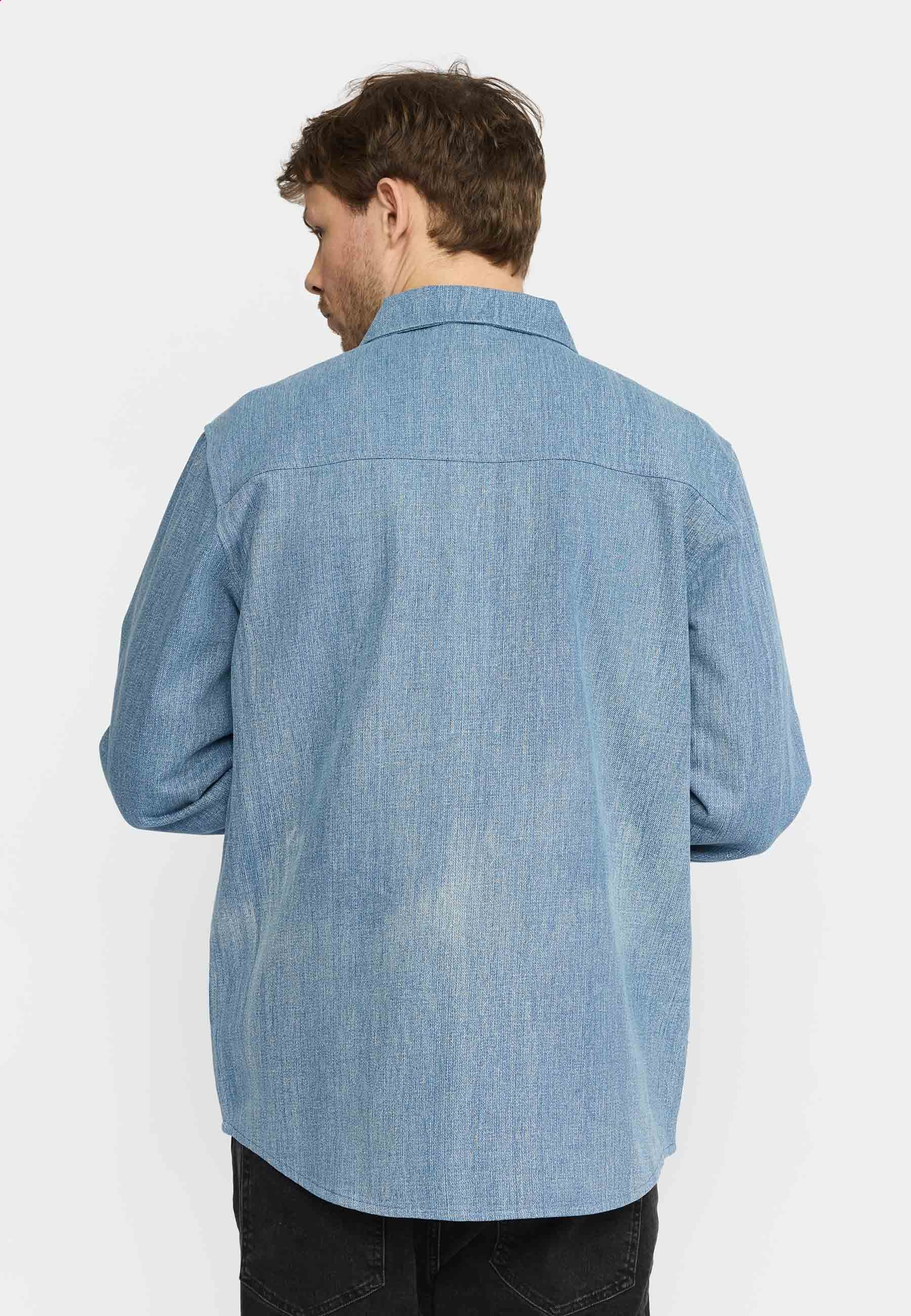 Zipped Denim Worker Shirt / 3221 - Lightblue – Revolution.eu
