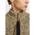 Revolution Zipped Knit Cardigan Knitwear Offwhite