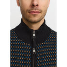 Revolution Zipped Knit Cardigan Knitwear Blue