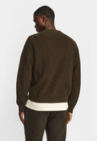 Revolution Zipped Knit Cardigan Knitwear Army