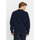 Revolution Zipped Knit Cardigan Knitwear Navy