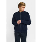 Revolution Zipped Knit Cardigan Knitwear Navy