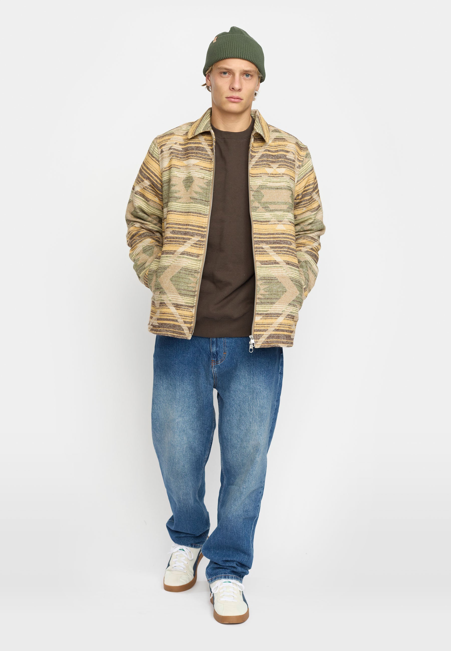 Revolution Zipped Overshirt Overshirts Yellow