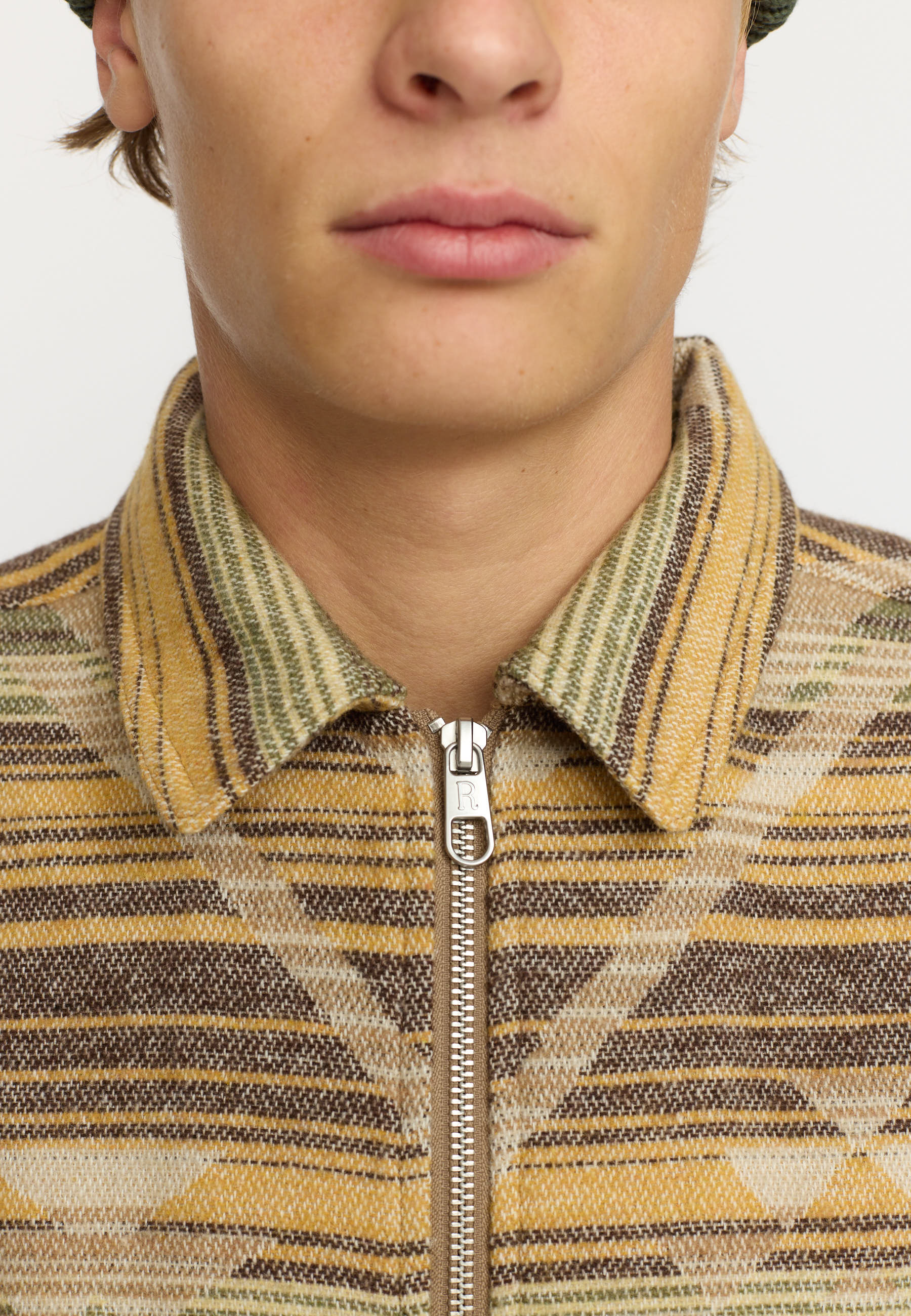 Revolution Zipped Overshirt Overshirts Yellow