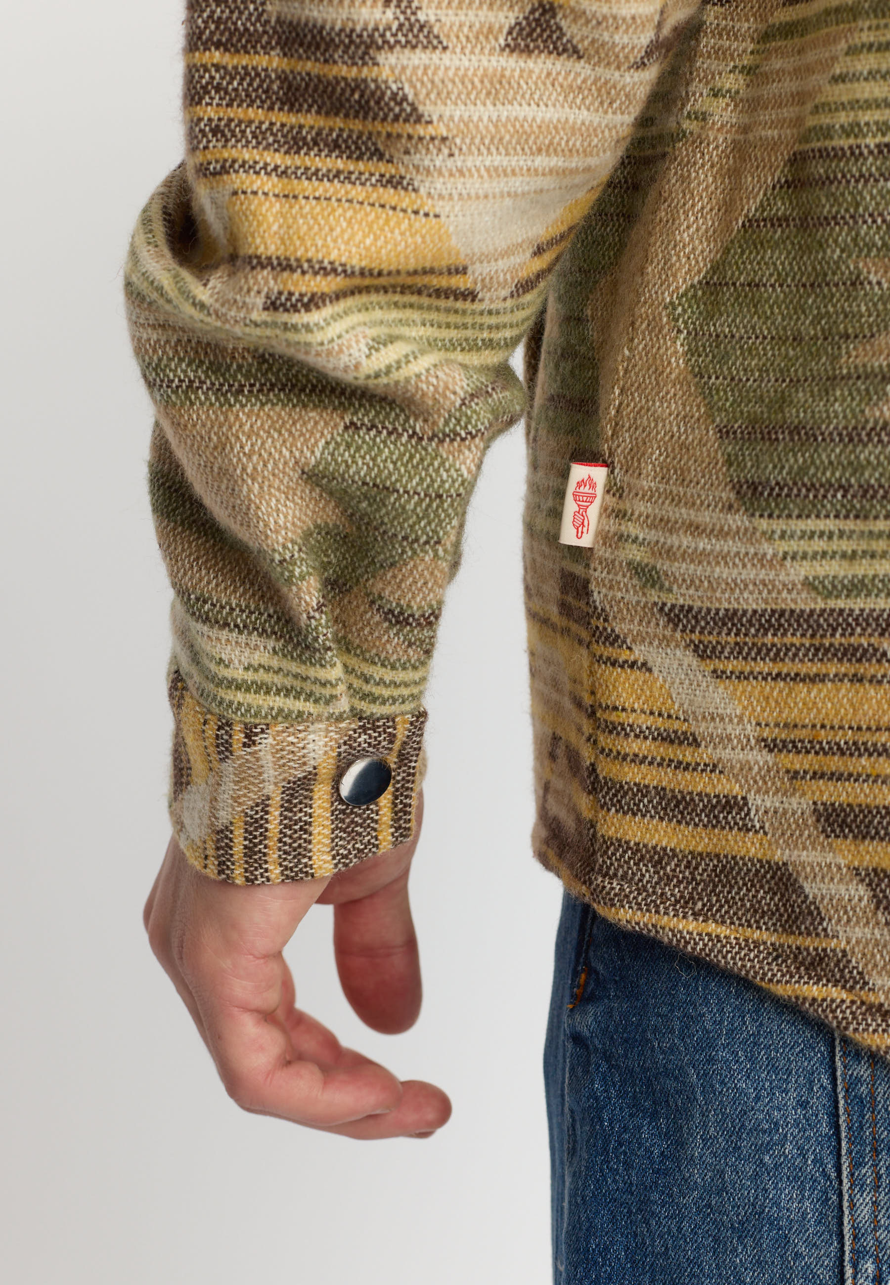 Revolution Zipped Overshirt Overshirts Yellow