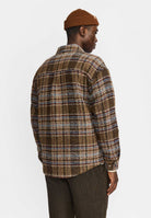 Revolution Zipped Overshirt Overshirts Brown
