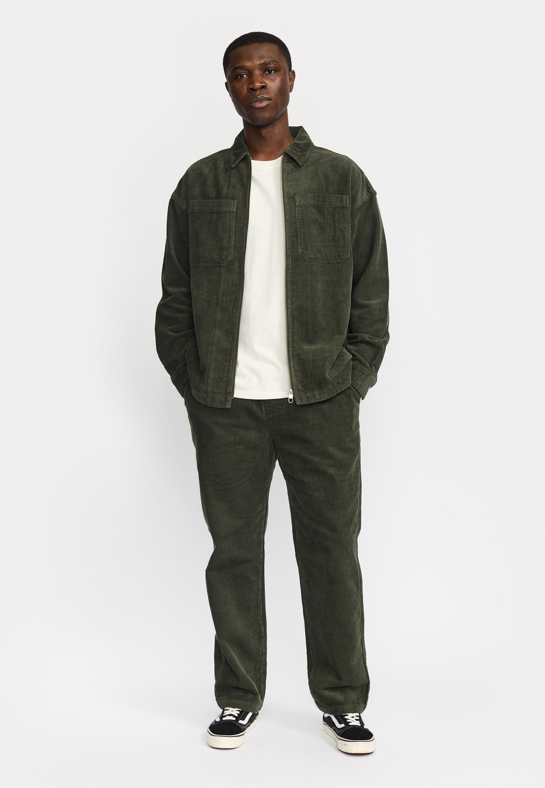 Revolution Zipped Worker Shirt Overshirts Army
