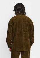 Revolution Zipped Worker Shirt Overshirts Brown