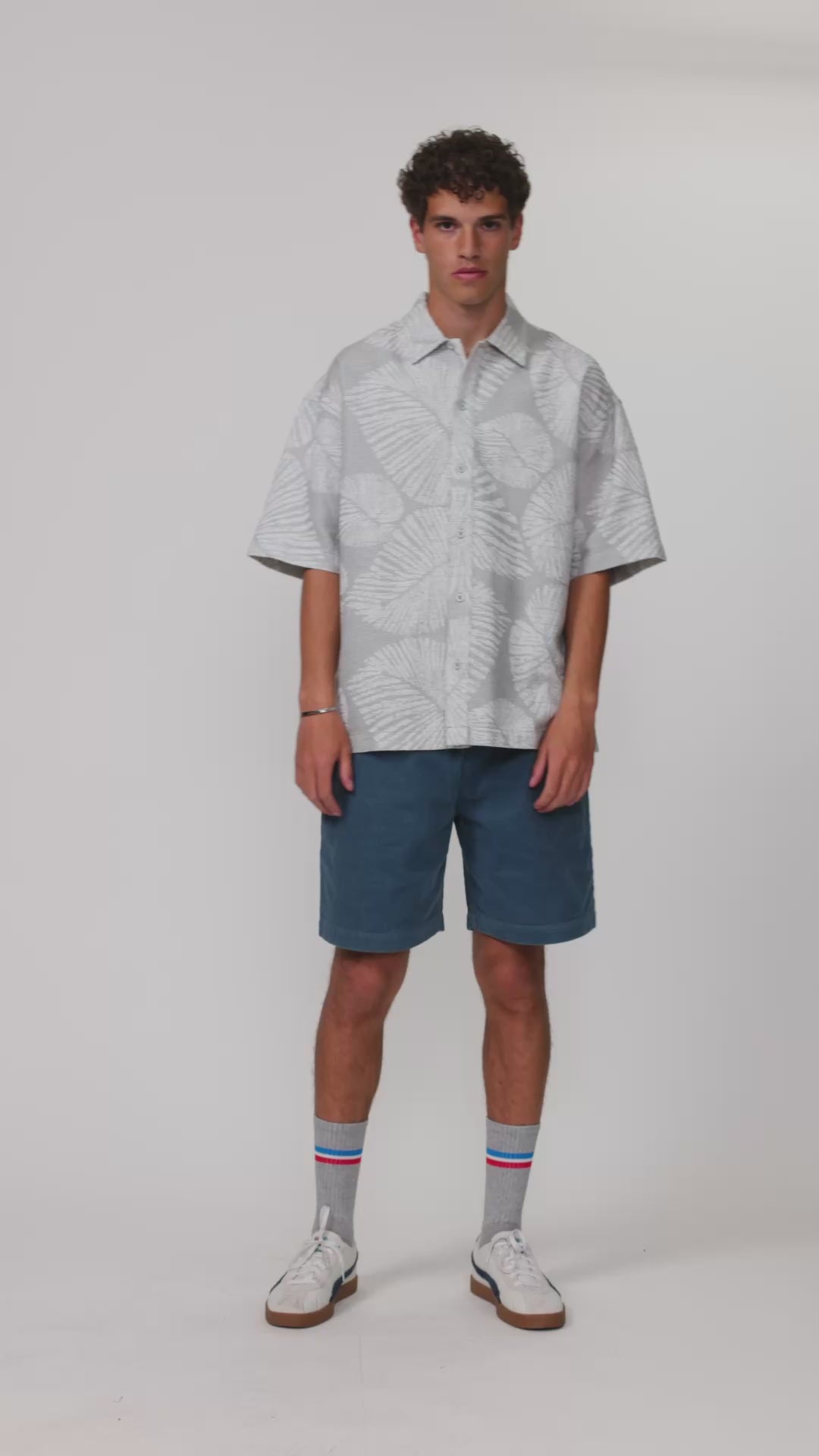 Revolution Oversize Short-sleeved Shirt Short-sleeve shirts Grey