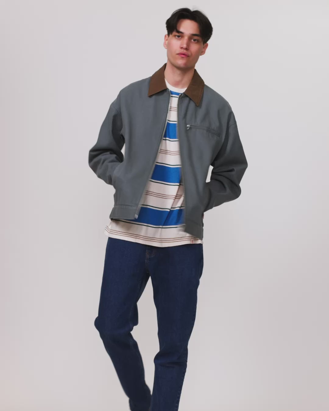 ジャケット・アウター T. japan denim short jacket Short Jacket / 7883 - Blue – Revolution.eu