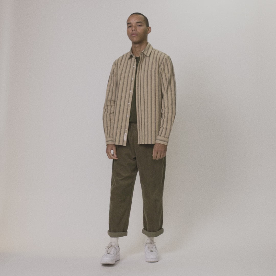 Revolution Loose Shirt Long-sleeve Shirts Khaki