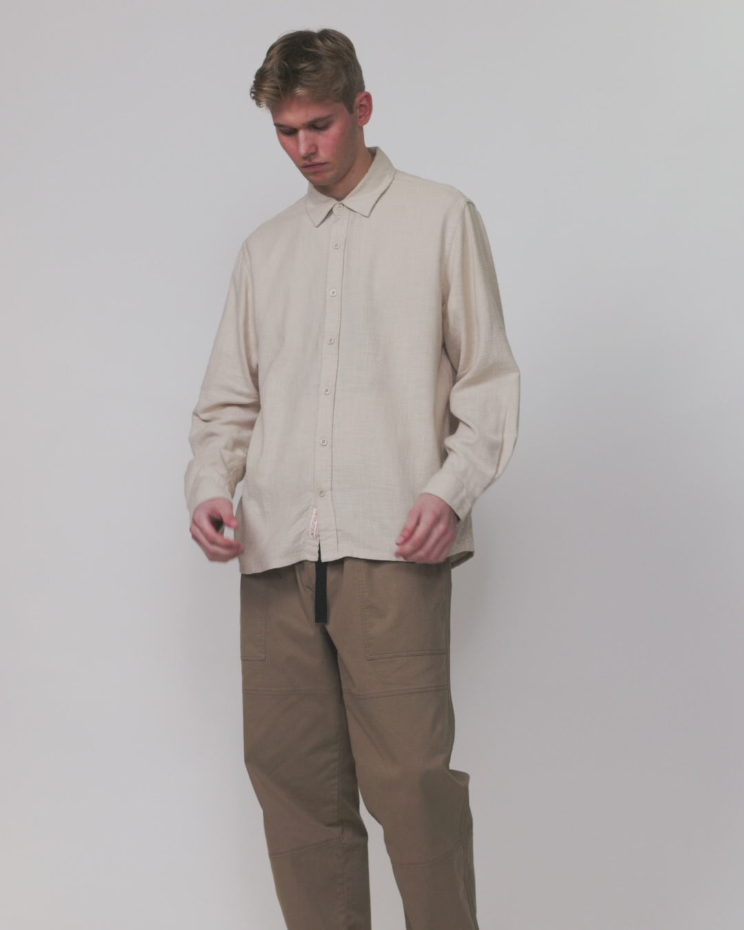 Revolution Loose Shirt Long-sleeve Shirts Offwhite
